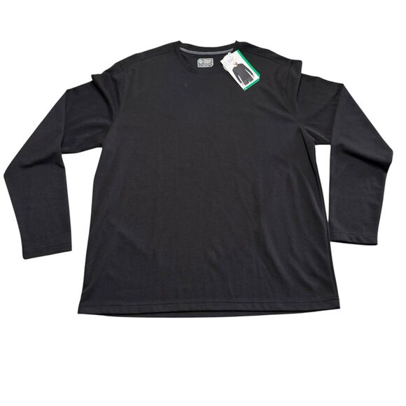 MONDETTA Outdoor Project Men's Shirt T-Shirt XL Crew BLACK Recycled Tee NEW - Picture 3 of 9